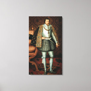 King James I of England (1566-1625) (oil on canvas Print