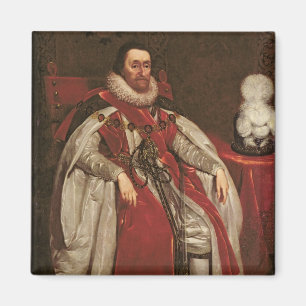 King James I of England and VI of Scotland, 1621 Magnet
