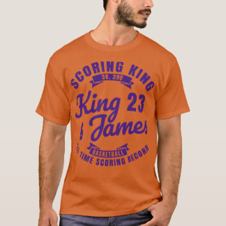 King James The Scoring King Basketball Vintage Pur T-Shirt