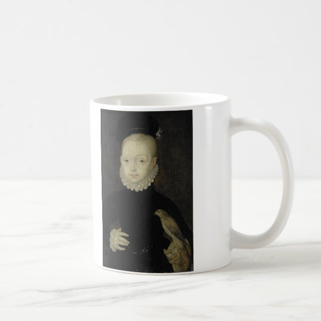 King James VI with Sparrow Hawk - 1574 Coffee Mug (Right)