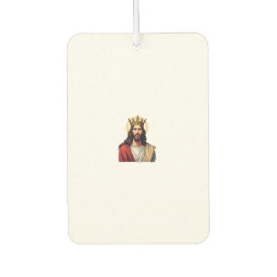 King Jesus Banner Vintage Engraving Shirt 2 Car Air Freshener