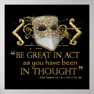 King John Quote (Gold Edition) Poster