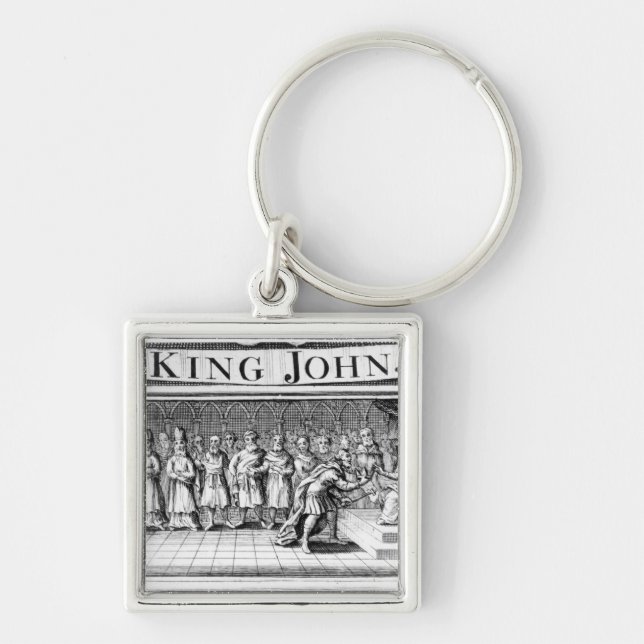 King John surrenders his crown Key Ring (Front)
