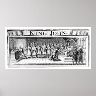 King John surrenders his crown Poster