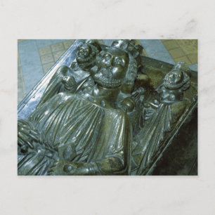 King John's Tomb with two miniature figures Postcard