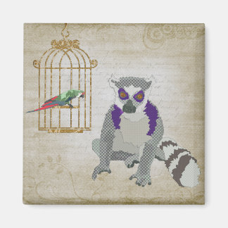 King Julian & Molly Macaw Magnet