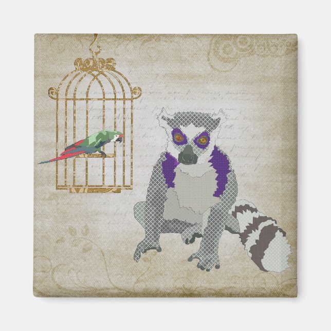 King Julian & Molly Macaw Magnet (Front)