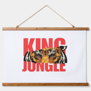 King Jungle – Wild Tiger Power Design Hanging Tapestry