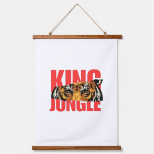 King Jungle – Wild Tiger Power Design Hanging Tapestry