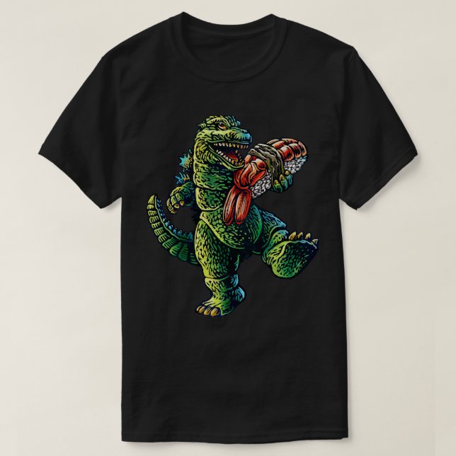 King Kaiju Sushi T-Shirt (Design Front)