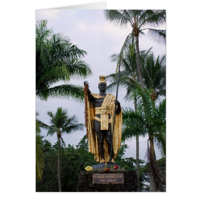 King Kamehameha Statue Card (Front)