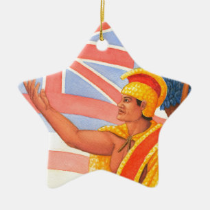 King Kamehameha the Great Ceramic Tree Decoration