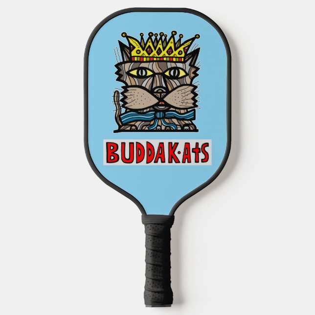 "King Kat" BuddaKats Pickleball Paddle (Front)