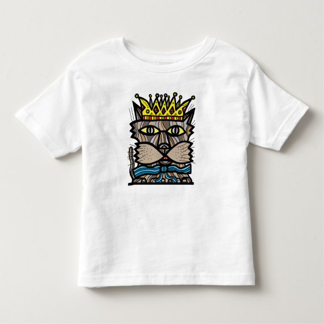 "King Kat" Toddler Fine Jersey T-Shirt (Front)