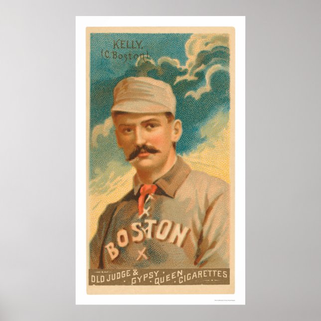 King Kelly Baseball Card 1888 Poster (Front)