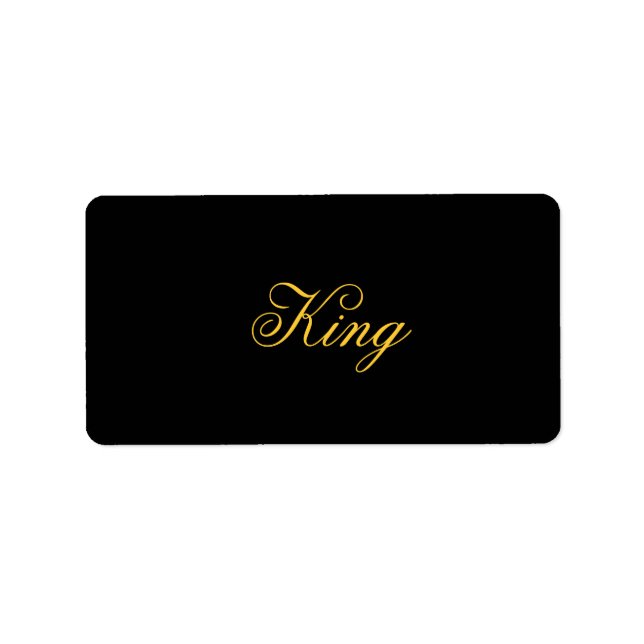 King Labels (Front)