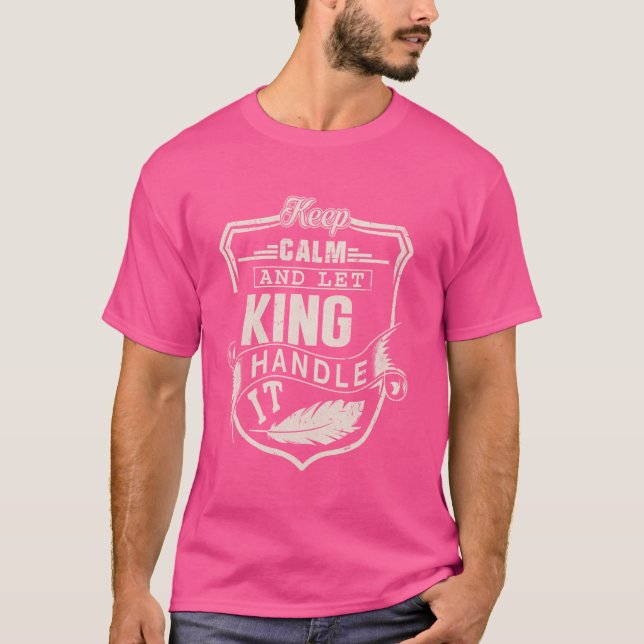 King Last Name Shirt King Name Birthday (Front)