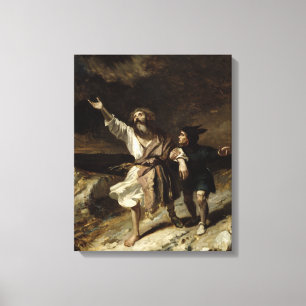 King Lear and the Fool in the Storm Canvas Print