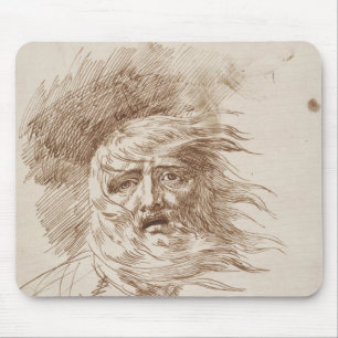 King Lear in the Storm (pen and bistre ink on pape Mouse Pad