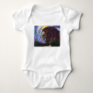 King Lion and Cubs Baby Bodysuit