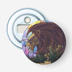 King Lion and Cubs Bottle Opener
