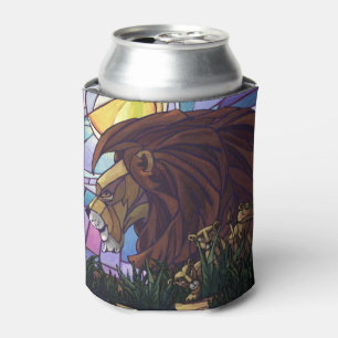 King Lion and Cubs Can Cooler