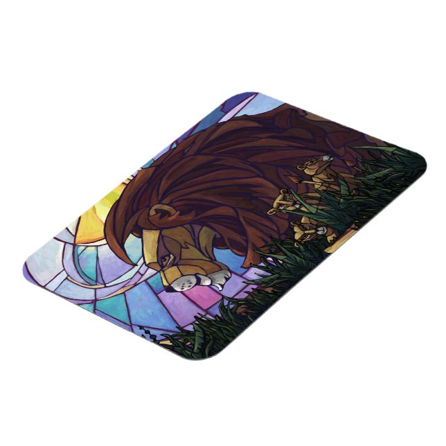 King Lion and Cubs Magnet (Left Side)