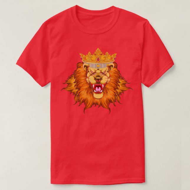 King Lion Angry Lion T-Shirt (Design Front)