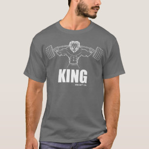King Lion Fitness Beast On Gym Motivation Fitness  T-Shirt