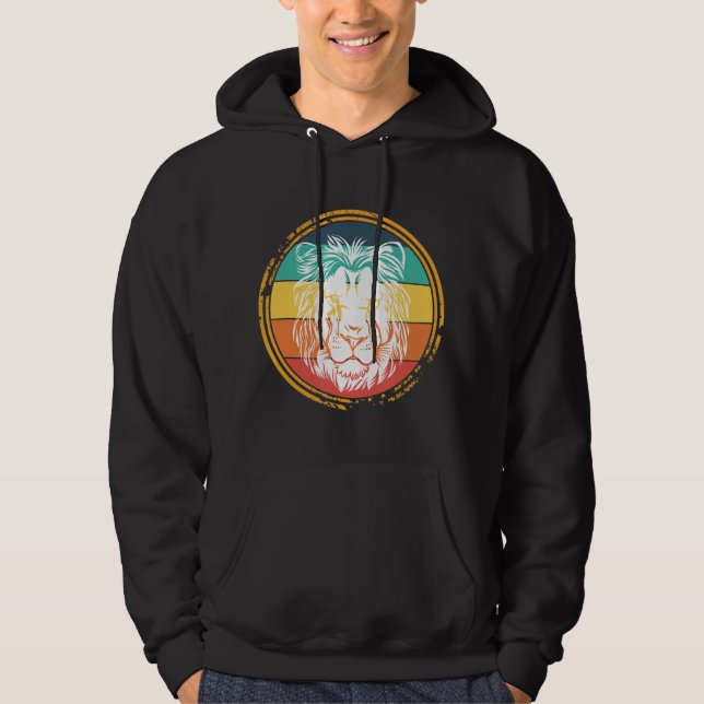 King Lions Head In The Sahara Children Men Ladies  Hoodie (Front)