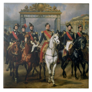 King Louis-Philippe (1773-1850) of France and his Tile