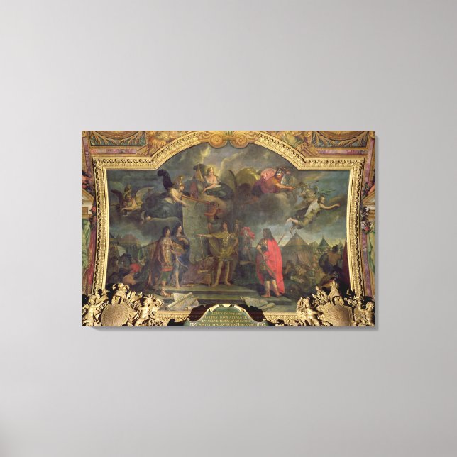 King Louis XIV Orders to Simultaneously Attack Canvas Print (Front)