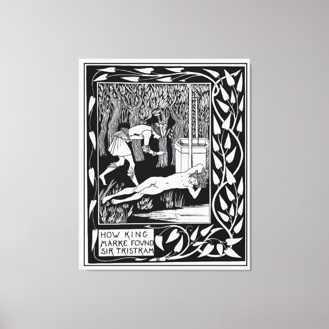 King Mark & Sir Tristram Canvas Print (Front)