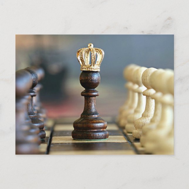 King Me--game of chess Postcard (Front)