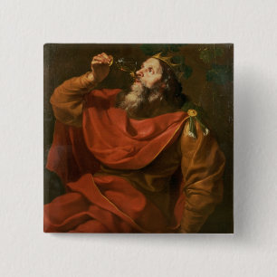 King Midas 15 Cm Square Badge