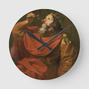 King Midas Round Clock