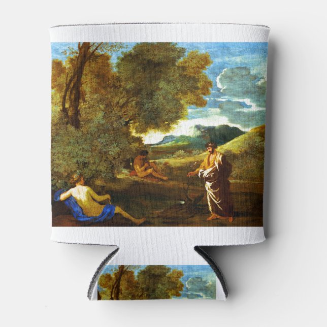 King Midas Turns an Oak Branch to Gold Can Cooler (Front)