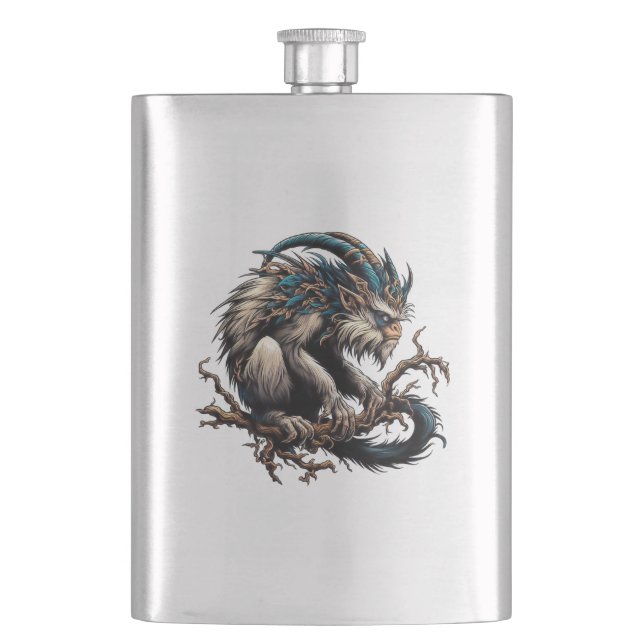 King Monkey Hip Flask (Front)