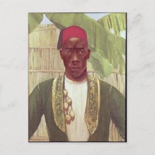 King Mutesa of Buganda, from a photo Postcard