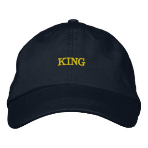 KING Name Printed Indoor Outdoor-hat Elegant Cool Embroidered Hat