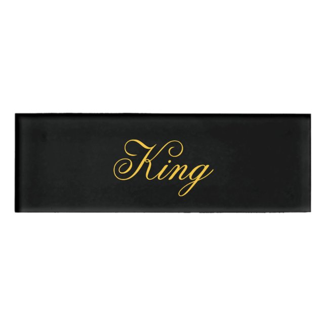 King Name Tag (Front)