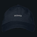 KING Navy Colour Crafted from soft cotton Strap-Ha Embroidered Hat<br><div class="desc">Add a touch of reality to your everyday wear with this navy cap featuring "KING" embroidered on the front. Crafted from soft cotton and designed with an adjustable strap,  it’s perfect for casual outings.</div>