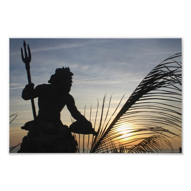King Neptune Virginia Beach photo Print (Front)