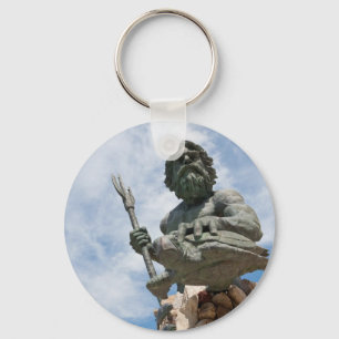 King Neptune Virginia Beach Statue Key Ring