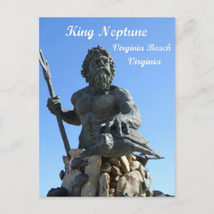 King Neptune, Virginia Beach, Virginia Postcard