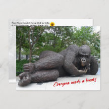 King Nyani takes a break. NYC - H postcard