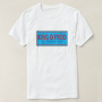 King O Frod Funny License Plate Retro Graphic