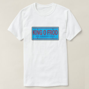 King O Frod Funny License Plate Retro Graphic T-Shirt