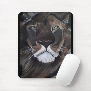 King of Beasts Painting by Alfred Fox Mouse Pad