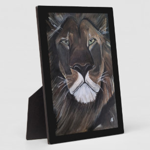 King of Beasts Painting by Alfred Fox Plaque